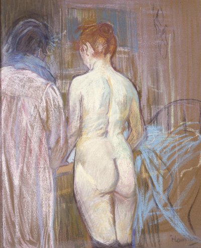 Prostituerede, ca. 1893-1895 (pastel på smergelplade) af Henri de Toulouse Lautrec