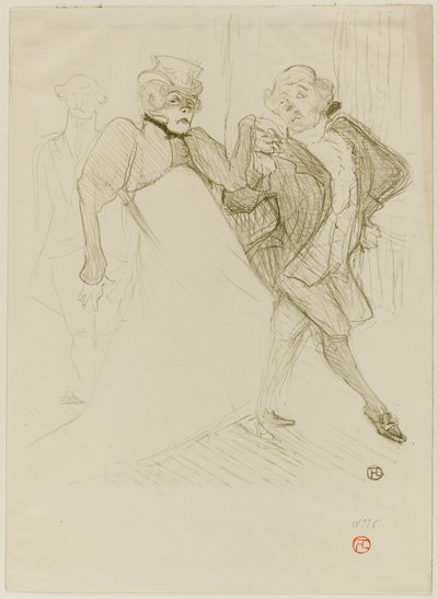 Réjane og Galipaux, i Madame Sans-Gêne af Henri de Toulouse-Lautrec