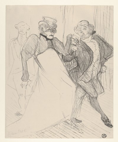 Réjane og Galipaux i Madame Sans-Gêne af Henri de Toulouse-Lautrec