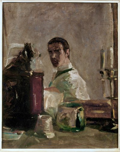 Selvportræt (maleri på lærred) af Henri de Toulouse-Lautrec