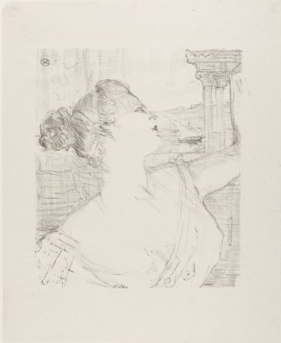 Sybil Sanderson, fra Treize Lithographies af Henri de Toulouse-Lautrec