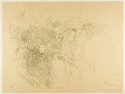 The Arton Trial, Ribot Giving Evidence (anden plade) af Henri de Toulouse-Lautrec