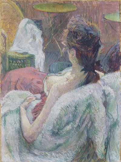 Modellen hviler af Henri de Toulouse Lautrec