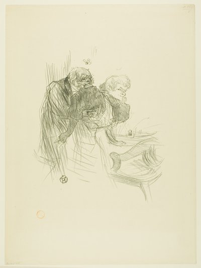De polske jøders bøn, fra Au Pied du Sinaï af Henri de Toulouse-Lautrec