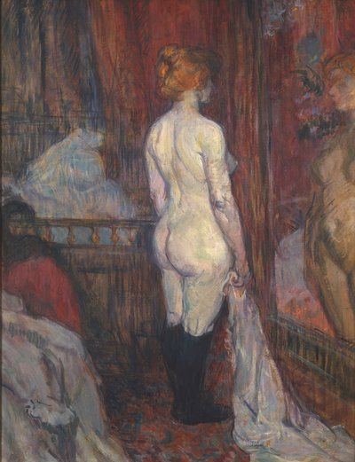 Kvinde foran et spejl af Henri de Toulouse Lautrec