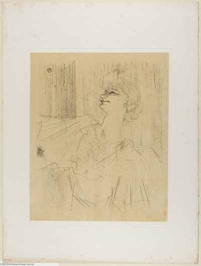 Yvette Guilbert—A Menilmontant de Bruant, fra Yvette Guilbert af Henri de Toulouse-Lautrec