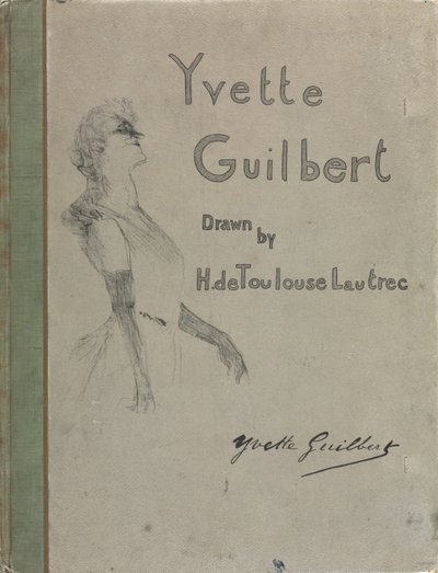 Yvette Guilbert-engelsk serie: Cover af Henri de Toulouse-Lautrec