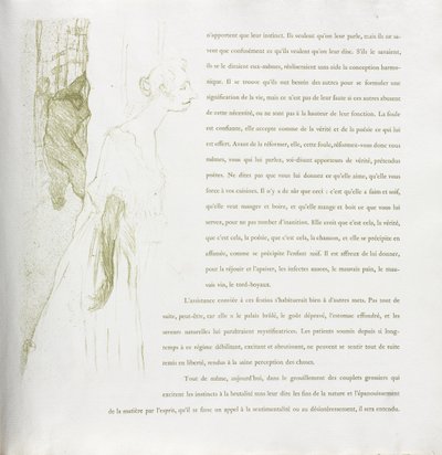Yvette Guilbert-French Series: nr. 11 af Henri de Toulouse-Lautrec