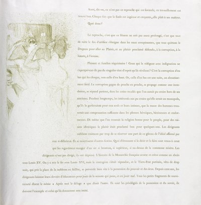 Yvette Guilbert-French Series: nr. 13 af Henri de Toulouse-Lautrec