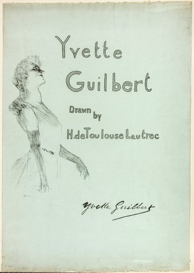 Yvette Guilbert på scenen, fra Yvette Guilbert af Henri de Toulouse-Lautrec