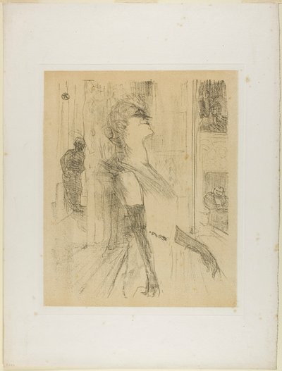 Yvette Guilbert på scenen, fra Yvette Guilbert af Henri de Toulouse-Lautrec