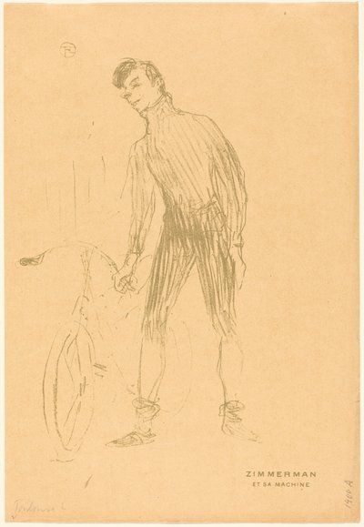 Zimmerman og hans maskine af Henri de Toulouse-Lautrec