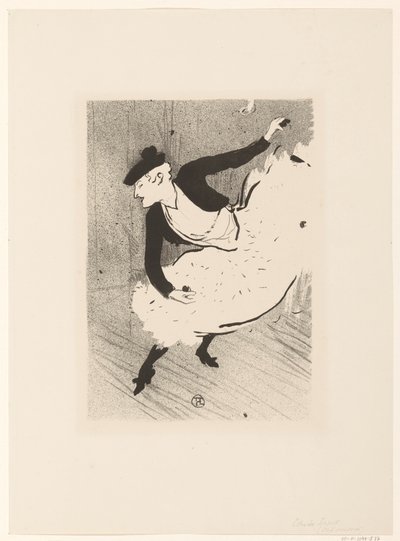 Portret af zangeres Edmee Lescot Edmee Lescot The Cafe Concert (serietitel) af Henri de Toulouse Lautrec (signed by artist)