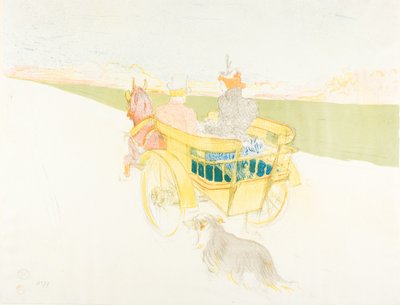 En køretur på landet af Henri de Toulouse Lautrec