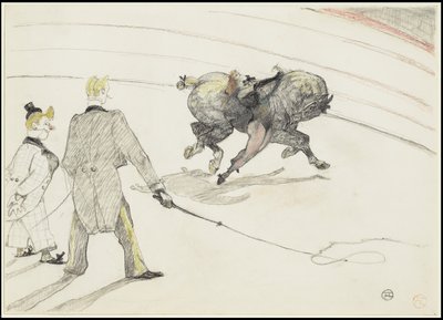 At the Circus: Acrobats, 1899 af Henri de Toulouse Lautrec