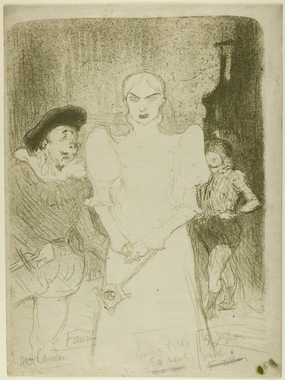 I Operaen: Madame Caron i Faust af Henri de Toulouse Lautrec