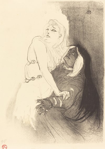 In der Renaissance: Sarah Bernhardt in "Phèdre" von Henri de Toulouse Lautrec