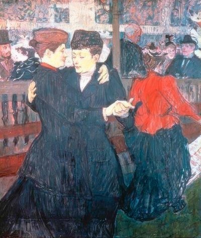 På Moulin-Rouge. De to dansere af Henri de Toulouse Lautrec