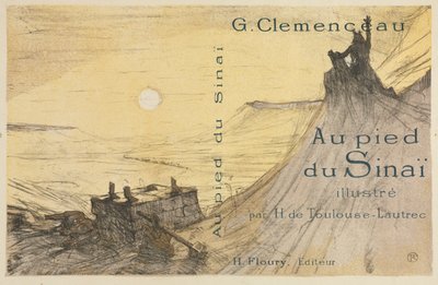 Ved foden af ​​Sinai: Forside, 1898. af Henri de Toulouse Lautrec