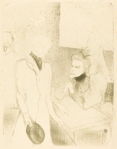 Brandes og Le Bargy i Cabotins Brandès og Les Bargy i Cabotins, 1894. af Henri de Toulouse Lautrec