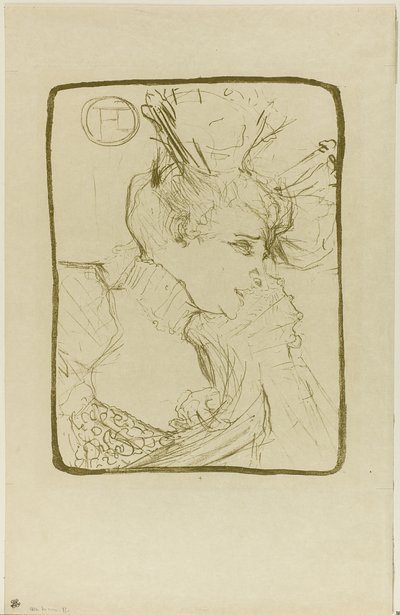 Buste af Mademoiselle Marcelle Lender af Henri de Toulouse Lautrec