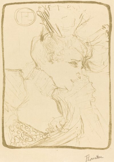 Bust of Mlle. Marcelle Lender Mlle. Marcelle Lender, en buste, 1895. af Henri de Toulouse Lautrec