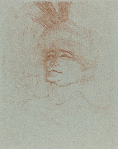 Bust of Mlle. Marcelle Lender, Turned Three Quarters Mlle. Marcelle Lender en buste..., 1898. af Henri de Toulouse Lautrec
