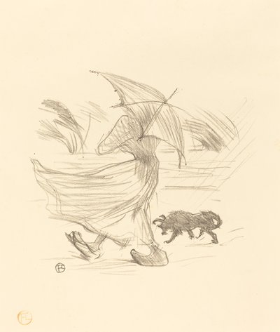 Hvad regnen siger, 1895. af Henri de Toulouse Lautrec