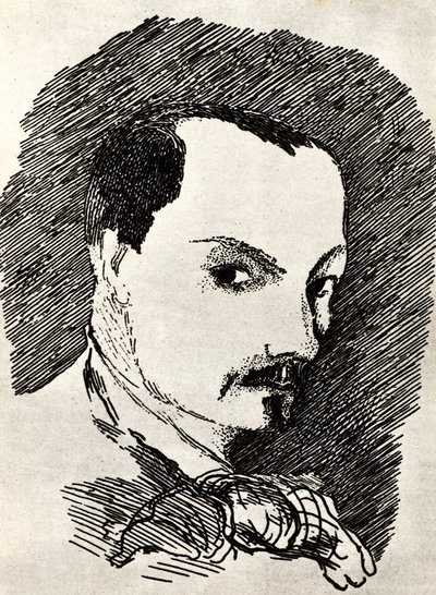 Charles Baudelaire 1821-1867 af Henri de Toulouse Lautrec