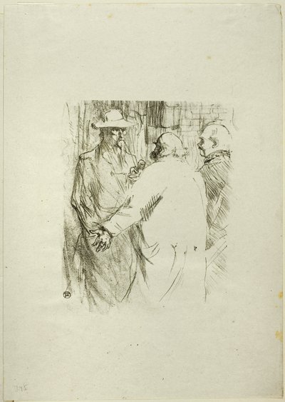 Clemenceau i Busk, fra Au Pied du Sinaï af Henri de Toulouse Lautrec
