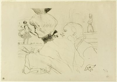 Par til café-koncert af Henri de Toulouse Lautrec
