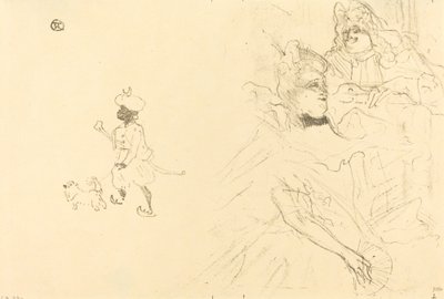Cover til "Eksemplet på forelsket Ninon de Lenclos" af Henri de Toulouse Lautrec