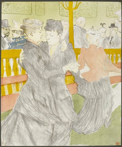 Dans i Moulin Rouge af Henri de Toulouse Lautrec