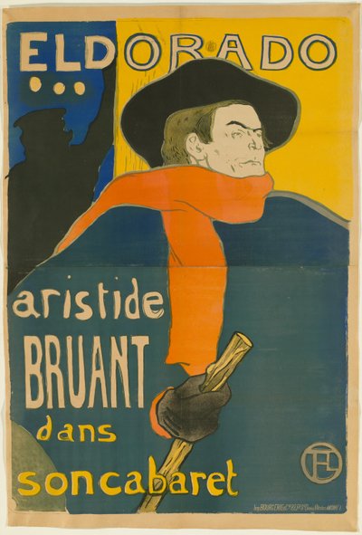 El Dorado: Aristide Bruant af Henri de Toulouse-Lautrec