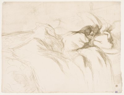 Elles: Sovende kvinde, 1896. af Henri de Toulouse Lautrec