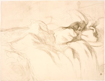 Liggende kvinde, vækkeur af Henri de Toulouse Lautrec