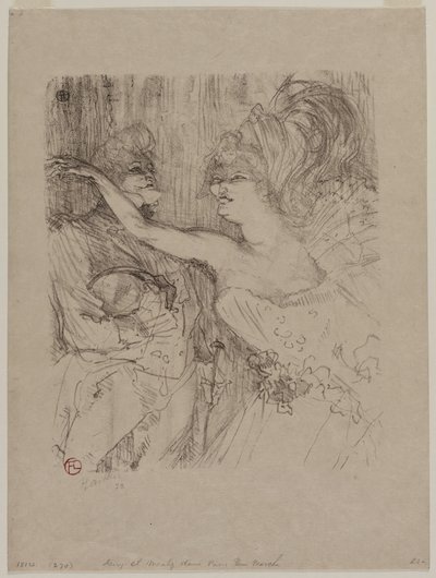 Guy and Mealy i "Paris qui Marche" af Henri de Toulouse-Lautrec