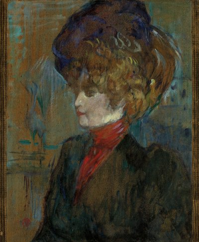 Leder af en engelsk Dame; Tete de lady anglaise, 1898 af Henri de Toulouse Lautrec
