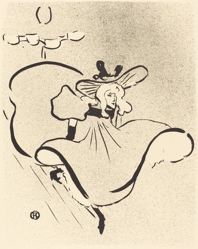 Jane Avril af Henri de Toulouse Lautrec