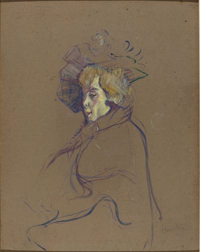 Jane Avril, 1892. af Henri de Toulouse Lautrec