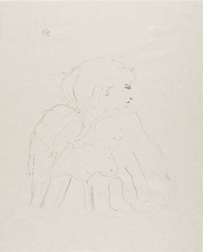 Jane Hading, fra Treize Lithographies af Henri de Toulouse-Lautrec