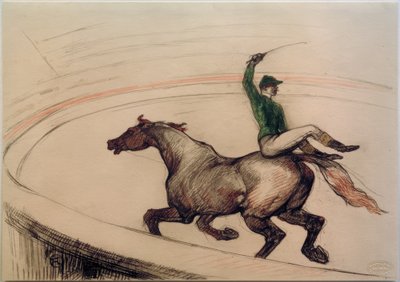 Jockey af Henri de Toulouse Lautrec