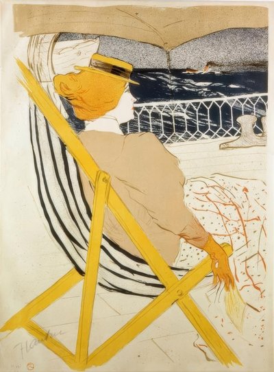 La Passagere du 54 ou Promenade en Yacht af Henri de Toulouse Lautrec