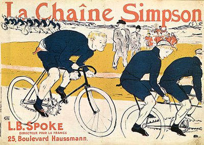 The Simson Chain, reklameplakat, 1896. af Henri de Toulouse Lautrec