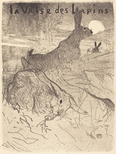 Kaninernes vals, 1895. af Henri de Toulouse Lautrec