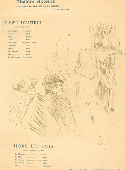 Andres gode; fredløse af Henri de Toulouse Lautrec