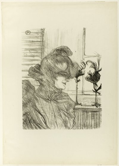 Le Margoin (Mademoiselle Louise Blouet) af Henri de Toulouse-Lautrec