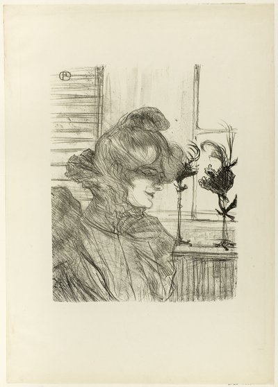 Le Margoin (Mademoiselle Louise Blouet) af Henri de Toulouse Lautrec