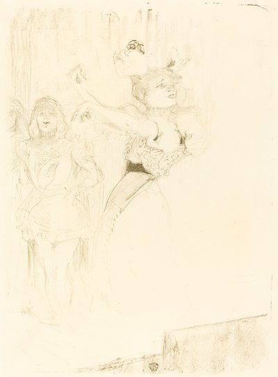 Långiver danser boleroen i "Chilperic" af Henri de Toulouse Lautrec