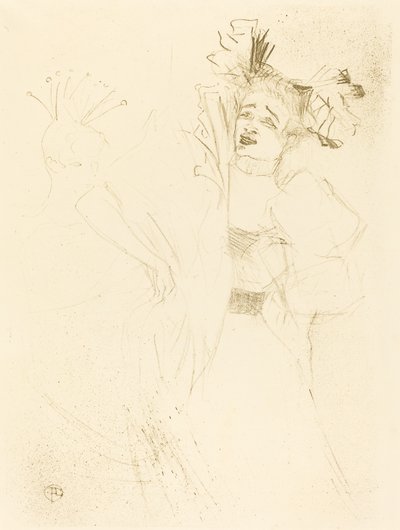 Lender Full Face i "Chilperic" (Lender de face dans "Chilpéric") af Henri de Toulouse Lautrec